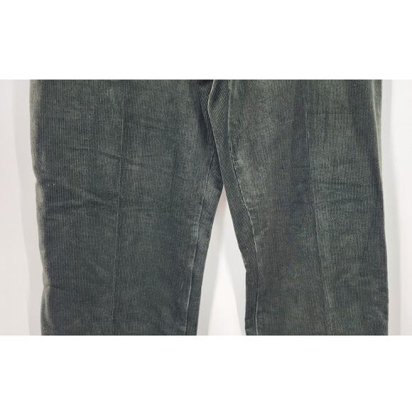 New NWT Gap Green Corduroy Wide Leg Pants Size 14 - Picture 3 of 9